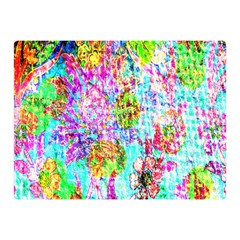 Bright Rainbow Background Double Sided Flano Blanket (mini)  by Simbadda