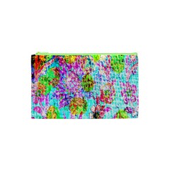 Bright Rainbow Background Cosmetic Bag (xs) by Simbadda