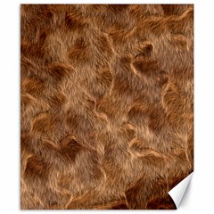 Brown Seamless Animal Fur Pattern Canvas 8  X 10  by Simbadda