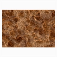 Brown Seamless Animal Fur Pattern Large Glasses Cloth (2-side) by Simbadda