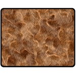 Brown Seamless Animal Fur Pattern Fleece Blanket (Medium)  60 x50  Blanket Front