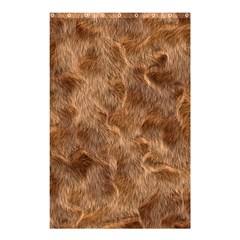 Brown Seamless Animal Fur Pattern Shower Curtain 48  X 72  (small)  by Simbadda