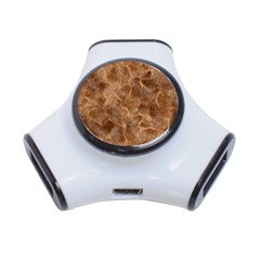 Brown Seamless Animal Fur Pattern 3-port Usb Hub by Simbadda