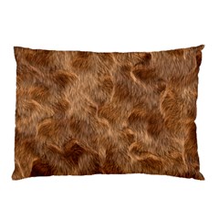 Brown Seamless Animal Fur Pattern Pillow Case (two Sides) by Simbadda