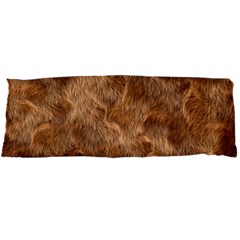 Brown Seamless Animal Fur Pattern Body Pillow Case Dakimakura (two Sides) by Simbadda