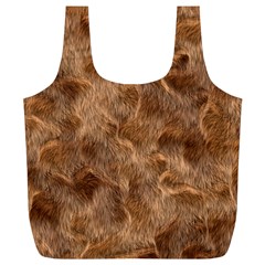 Brown Seamless Animal Fur Pattern Full Print Recycle Bags (l)  by Simbadda