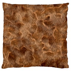 Brown Seamless Animal Fur Pattern Standard Flano Cushion Case (one Side) by Simbadda