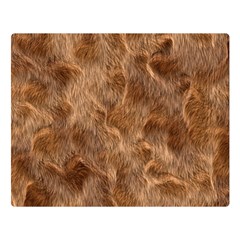 Brown Seamless Animal Fur Pattern Double Sided Flano Blanket (large)  by Simbadda