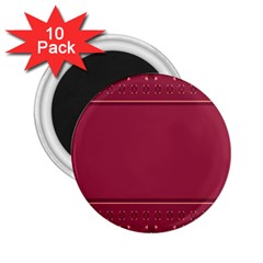 Heart Pattern Background In Dark Pink 2 25  Magnets (10 Pack)  by Simbadda