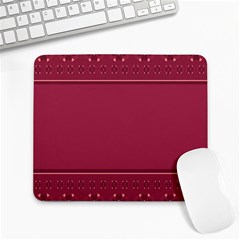 Heart Pattern Background In Dark Pink Large Mousepads by Simbadda