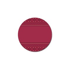 Heart Pattern Background In Dark Pink Golf Ball Marker (10 Pack) by Simbadda