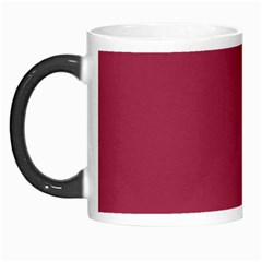 Heart Pattern Background In Dark Pink Morph Mugs by Simbadda