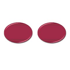 Heart Pattern Background In Dark Pink Cufflinks (oval) by Simbadda