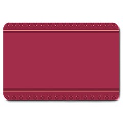 Heart Pattern Background In Dark Pink Large Doormat  by Simbadda