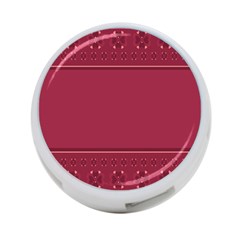 Heart Pattern Background In Dark Pink 4-port Usb Hub (one Side) by Simbadda