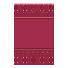 Heart Pattern Background In Dark Pink Shower Curtain 48  X 72  (small)  by Simbadda