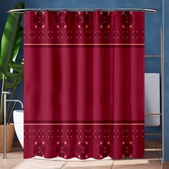 Heart Pattern Background In Dark Pink Shower Curtain 60  X 72  (medium)  by Simbadda