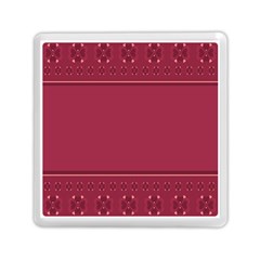 Heart Pattern Background In Dark Pink Memory Card Reader (square)  by Simbadda