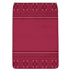 Heart Pattern Background In Dark Pink Flap Covers (l)  by Simbadda