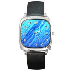 Vintage Pattern Background Wallpaper Square Metal Watch by Simbadda