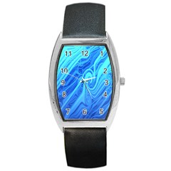 Vintage Pattern Background Wallpaper Barrel Style Metal Watch by Simbadda