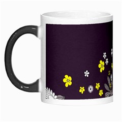 Vintage Retro Floral Flowers Wallpaper Pattern Background Morph Mugs by Simbadda