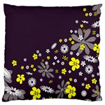 Vintage Retro Floral Flowers Wallpaper Pattern Background Standard Flano Cushion Case (Two Sides) Front