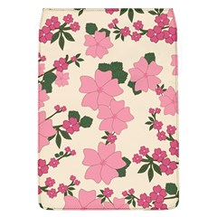 Vintage Floral Wallpaper Background In Shades Of Pink Flap Covers (l)  by Simbadda