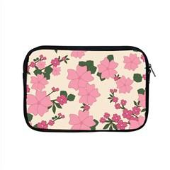 Vintage Floral Wallpaper Background In Shades Of Pink Apple Macbook Pro 15  Zipper Case by Simbadda