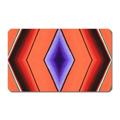 Diamond Shape Lines & Pattern Magnet (rectangular) by Simbadda