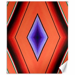 Diamond Shape Lines & Pattern Canvas 20  X 24   by Simbadda