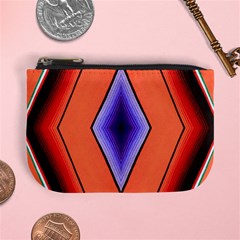 Diamond Shape Lines & Pattern Mini Coin Purses by Simbadda