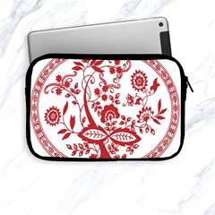 Red Vintage Floral Flowers Decorative Pattern Apple Ipad Mini Zipper Cases by Simbadda