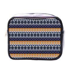 Abstract Elegant Background Pattern Mini Toiletries Bags by Simbadda