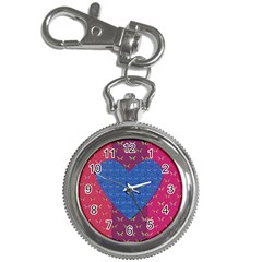 Butterfly Heart Pattern Key Chain Watches by Simbadda