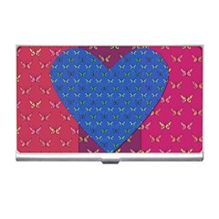 Butterfly Heart Pattern Business Card Holders by Simbadda