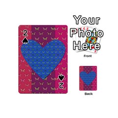 Butterfly Heart Pattern Playing Cards 54 (mini) 