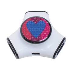 Butterfly Heart Pattern 3-port Usb Hub by Simbadda