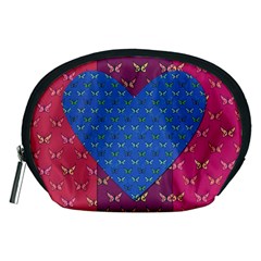 Butterfly Heart Pattern Accessory Pouches (medium) 