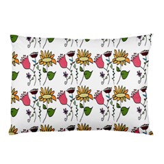 Handmade Pattern With Crazy Flowers Pillow Case by Simbadda