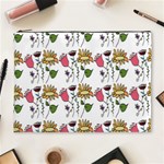 Handmade Pattern With Crazy Flowers Cosmetic Bag (XL) Front