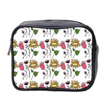 Handmade Pattern With Crazy Flowers Mini Toiletries Bag 2-Side Front