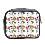 Handmade Pattern With Crazy Flowers Mini Toiletries Bag 2-Side Back