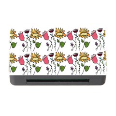 Handmade Pattern With Crazy Flowers Memory Card Reader With Cf