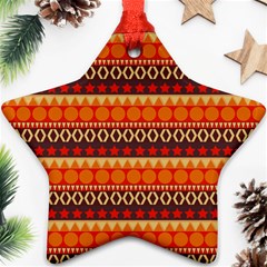 Abstract Lines Seamless Pattern Star Ornament (two Sides) by Simbadda