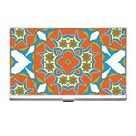 Digital Computer Graphic Geometric Kaleidoscope Business Card Holders Front