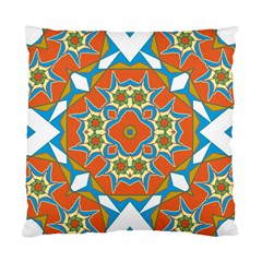 Digital Computer Graphic Geometric Kaleidoscope Standard Cushion Case (two Sides) by Simbadda