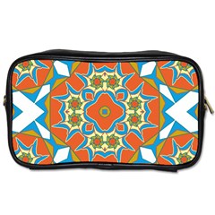 Digital Computer Graphic Geometric Kaleidoscope Toiletries Bags 2-side by Simbadda