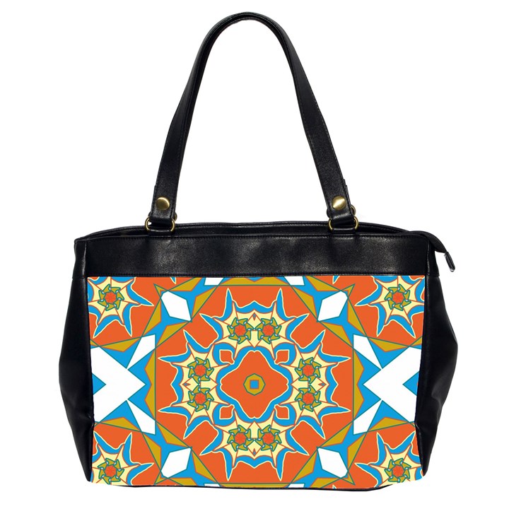 Digital Computer Graphic Geometric Kaleidoscope Office Handbags (2 Sides) 