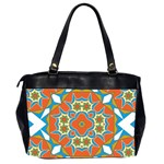 Digital Computer Graphic Geometric Kaleidoscope Office Handbags (2 Sides)  Back